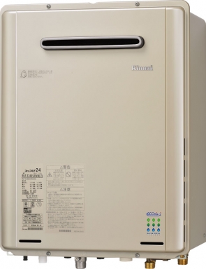エコジョーズ ガスふろ給湯器 設置フリータイプ RUF-E2405AW(A)シリーズ フルオート屋外壁掛型